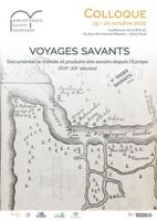 affiche colloque Voyages savants