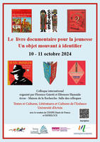 Affiche Colloque Le livre documentaire