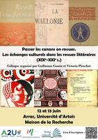 Affiche Colloque "Passer les canons en revues"