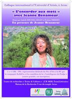 Affiche colloque s'encorder aux mots