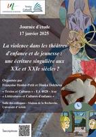 Affiche JE La violence dans les théâtres d'enfances et de jeunesse"