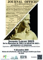 Affiche JE Laïcité