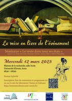 affiche séminaire le texte dans tous ses états 12 mars