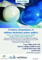 Affiche écritures dramatiques