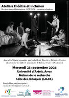 Affiche atelier Théâtre et inclusion